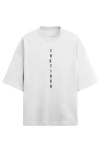 The Tiger Men’s French Terry Oversized White T-Shirt itsclover