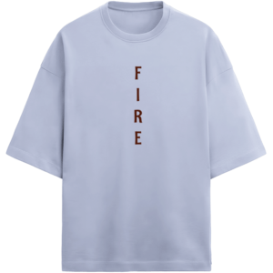 Fire Men’s French Terry Oversized Lavender T-Shirt itsclover