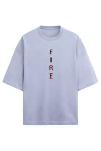 Fire Men’s French Terry Oversized Lavender T-Shirt itsclover