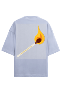 Fire Men’s French Terry Oversized Lavender T-Shirt itsclover