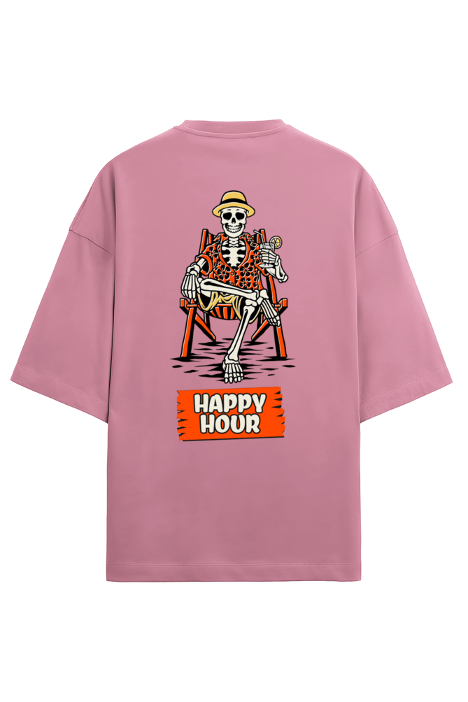 Happy Hour Men’s French Terry Oversized Flamingo T-Shirt Happy Hour Men’s French Terry Oversized Flamingo T-Shirt itsclover