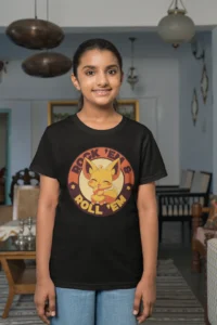 itsclover-girls-kids-tshirt black