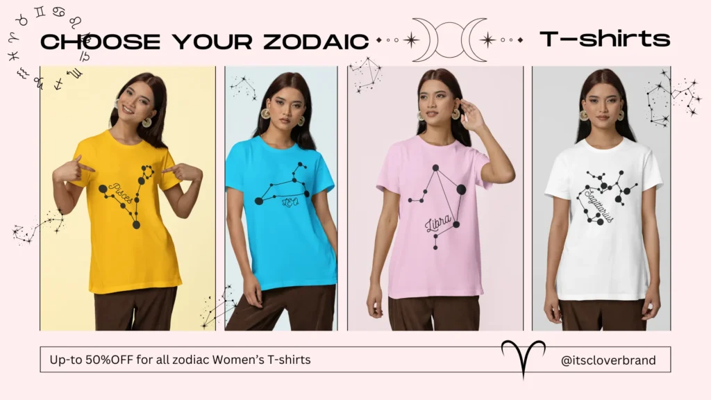 Zodiac t-shirts itsclover