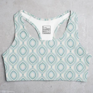 Light Blue Shades Style Women's All over print Sports Bra itsclover