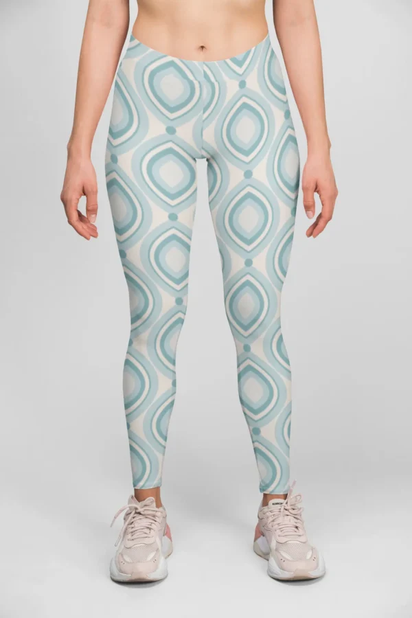 Light Blue Shades Style Women's All over print Leggings itsclover