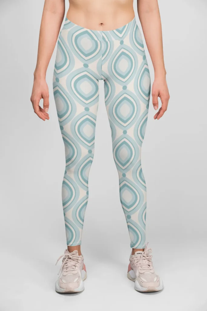 Light Blue Shades Style Women's All over print Leggings itsclover