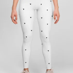 White Pattern Style Women's All over print Leggings itsclover