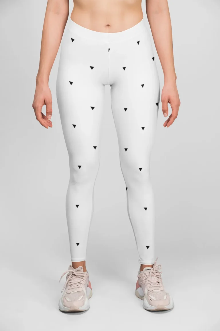 White Pattern Style Women's All over print Leggings itsclover