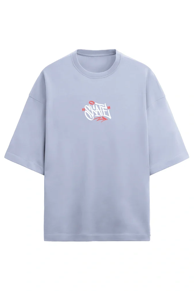 Skate Men’s French Terry Oversized Lavender T-Shirt