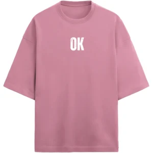 OK Men’s French Terry Oversized Flamingo T-Shirt