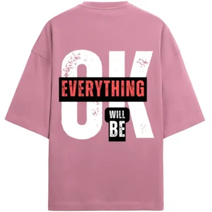 OK Men’s French Terry Oversized Flamingo T-Shirt