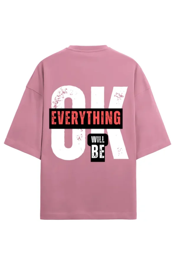 OK Men’s French Terry Oversized Flamingo T-Shirt